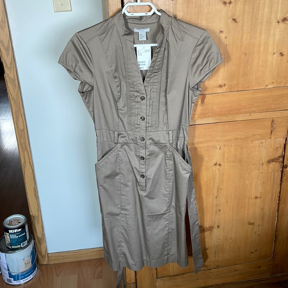 Taupe H&M dress never worn, size 10